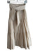Veronica Beard Size XS Beige Prima Cotton Waist Belt Side Zip Pleated Skirt Beige / XS
