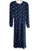 Reformation Size 2 Blue Viscose Long Sleeve Shapes Round Neck Dress Blue / 2