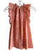 Ulla Johnson Size 2 Pink 100% Cotton Sleeveless Spots Ruffle Detail Top Pink / 2