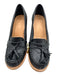 Hasbeens Shoe Size 37 Black & Tan Leather Stacked Heel Loafer Tassel Pumps Black & Tan / 37