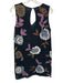 Free People Size S/P Black, Purple & Multi Cotton Sleeveless Sequin Dress Black, Purple & Multi / S/P
