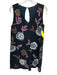 Free People Size S/P Black, Purple & Multi Cotton Sleeveless Sequin Dress Black, Purple & Multi / S/P