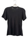 16ARLINGTON Size 6 Black Viscose Short Sleeve neck tie T Shirt Top Black / 6