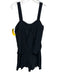 Theory Size 4 Black Silk Shoulder Straps Fold Over Pockets Romper Black / 4