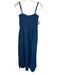 Pilcro Size S Denim Blue Cotton Spaghetti Strap Smocked Top Pockets Jumpsuit Denim Blue / S
