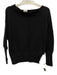 Planet by Lauren G Size One Size Black Cotton Long Sleeve Knit Wide Neck Sweater Black / One Size
