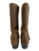 Frye Shoe Size 7.5 Brown Leather Square Toe Half Calf Buckle Boots Brown / 7.5