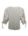 Ulla Johnson Size M Oatmeal Beige Cotton Ribbed Fabric Block Scoop Neck Top Oatmeal Beige / M