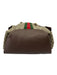 Gucci Red, Green, Brown Coated Canvas Leather trim Gucci Supreme Flap Bag Red, Green, Brown / Large