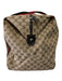 Gucci Red, Green, Brown Canvas Leather trim Gucci Supreme Zip closure Duffle Bag Red, Green, Brown / Large