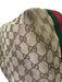 Gucci Red, Green, Brown Canvas Leather trim Gucci Supreme Zip closure Duffle Bag Red, Green, Brown / Large