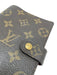 Louis Vuitton Brown & Tan Coated Canvas Snap Button Monogram Card Slots Other Brown & Tan