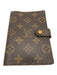 Louis Vuitton Brown & Tan Coated Canvas Snap Button Monogram Card Slots Other Brown & Tan