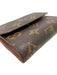 Louis Vuitton Brown & Tan Coated Canvas Snap Button Monogram Trifold Wallets Brown & Tan