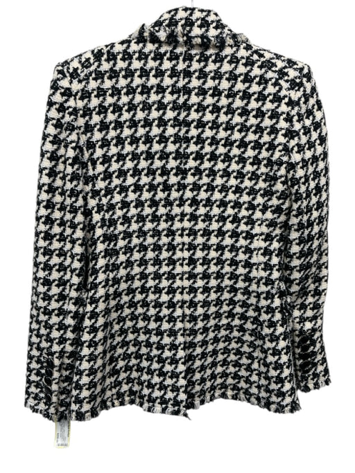 Veronica Beard Size 2 Black & Light Yellow Cotton & Polyester Boucle Jacket Black & Light Yellow / 2