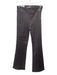 Frame Size 1 Dark Brown Cotton Denim Coated Shimmer High Rise Boot Cut Jeans Dark Brown / 1
