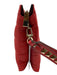 Michael Kors Red & Gold Faux Leather Rectangle Box Quilted Studded wrist bag Bag Red & Gold / Small