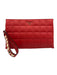 Michael Kors Red & Gold Faux Leather Rectangle Box Quilted Studded wrist bag Bag Red & Gold / Small