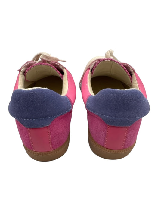 Dolce Vita Shoe Size 9 Pink & blue Suede & Leather Round Toe Lace Up Sneakers Pink & blue / 9