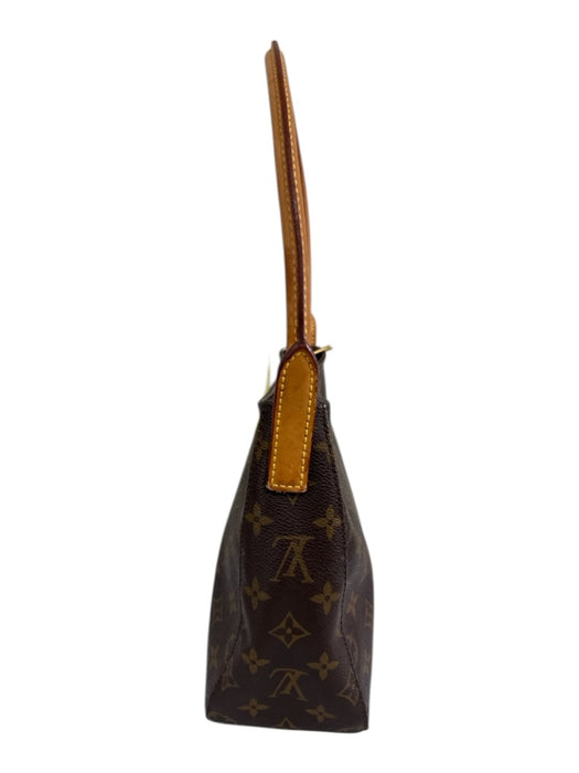 Louis Vuitton Brown Coated Canvas Zip Top Top Handle Monogram Bag Brown / S