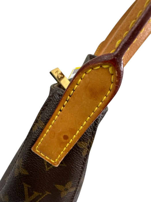 Louis Vuitton Brown Coated Canvas Zip Top Top Handle Monogram Bag Brown / S
