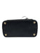 Michael Kors Black Coated Canvas Top Handle Zip Top Goldtone Hardware Bag Black