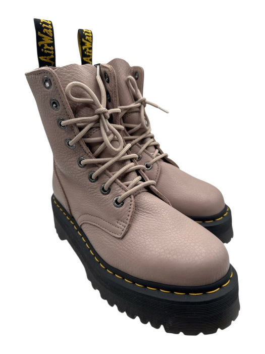 Dr. Martens Shoe Size 9 Greige Leather Platform Boots Greige / 9