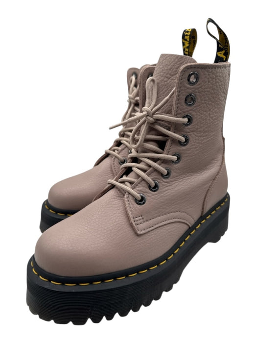 Dr. Martens Shoe Size 9 Greige Leather Platform Boots Greige / 9