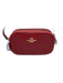 Coach Red Leather Zip Close Adjustable Strap Wristlet Bag Red / S