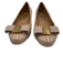 Salvatore Ferragamo Shoe Size 5 Beige Patent Leather Bow Round Toe Flats Beige / 5
