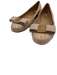 Salvatore Ferragamo Shoe Size 5 Beige Patent Leather Bow Round Toe Flats Beige / 5