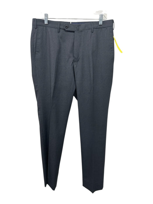 Incotex Size 33 Dark Gray Wool Solid Dress Men's Pants Dark Gray / 33