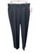 Miller Brothers Size Est 33 Dark Gray Wool Solid Dress Cuffed Men's Pants Dark Gray / Est 33