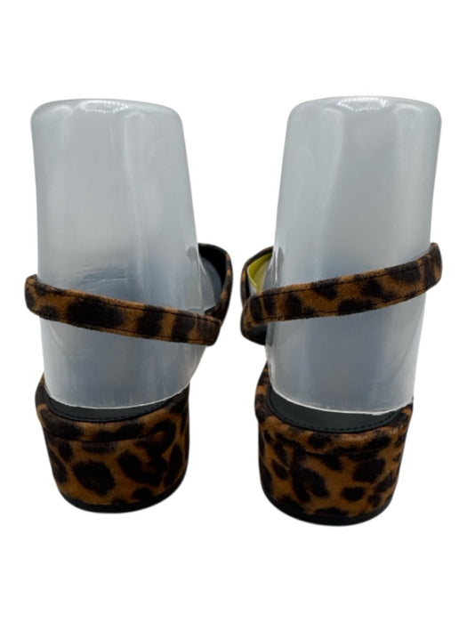 Veronica Beard Shoe Size 7.5 Brown & Black Suede & Leather Cheetah Print Flats Brown & Black / 7.5
