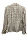 Veronica Beard Size 2 White, Brown, Multi Cotton & Polyester Tweed Lapel Jacket White, Brown, Multi / 2