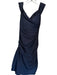 La Femme Size 6 Navy Polyester Off Shoulder Mermaid Rouched Gown Navy / 6