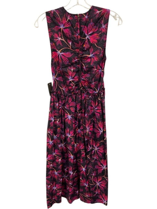 Ulla Johnson Size 6 Pink, Purple, Orange Cotton Sleeveless Floral Back Zip Dress Pink, Purple, Orange / 6