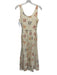 Rebecca Taylor Size 0 Cream White & Multi Linen Blend Floral Doodle Print Dress Cream White & Multi / 0