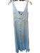 Stacees Size 4 Light Blue Satin Square Neck High Waist Gown Light Blue / 4