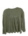 Zara Size XS Olive Green Linen Long Sleeve Buttons Shirt Olive Green / XS