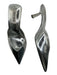 Steve Madden Shoe Size 8 Silver Patent Leather Kitten Heel Pointed Toe Mules Silver / 8