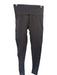 Set Active Size M Gray Nylon Elastic Waist Ribbed Detail Leggings Gray / M