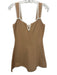 Keepsake Size S Beige & White Viscose & Polyamide Sleeveless V Neck Dress Beige & White / S
