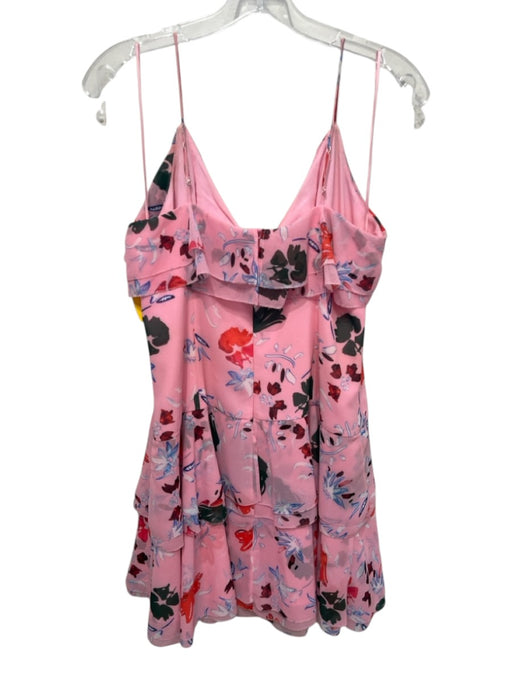 C/Meo Collective Size L Pink, Orange, White Polyester floral print Ruffle Dress Pink, Orange, White / L