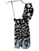 By Anthropologie Size 8 Black & White Cotton One Shoulder Side Zip Maxi Dress Black & White / 8