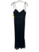 Xscape Size 6 Black Polyester Zip Back Spaghetti Strap Lace Overlay Maxi Gown Black / 6