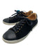 Sezane Shoe Size 39 Black Suede & Leather Low Top lace up Round Toe Sneakers Black / 39