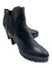 All Saints Shoe Size 39 Black Leather Ankle Elastic Sides Almond Toe Booties Black / 39