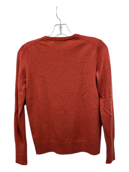 Everlane Size XS Orange Cashmere Crew Neck Ribbed Trim Sweater Orange / XS