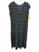 Ese O Ese Size S Navy, Yellow & Green Viscose Sleeveless Floral V Neck Dress Navy, Yellow & Green / S